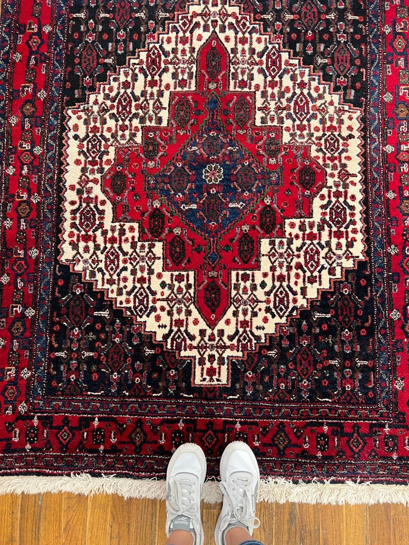 Persian Senneh Rug | 4' 2