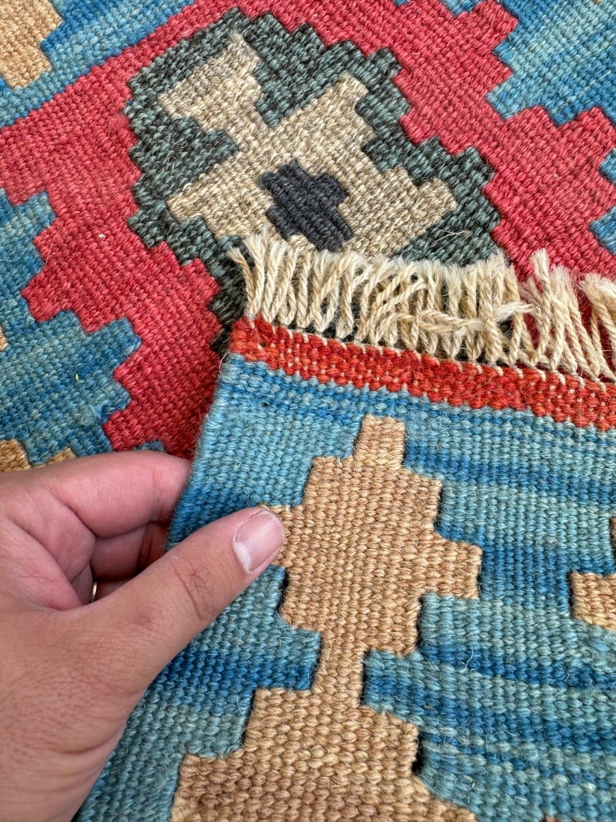 Persian Shiraz Kilim Rug | 1' 5