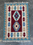Persian Shiraz Kilim Rug | 2' x 2' 11