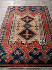 Persian Afshar Rug | 3' 11” x 6' 1