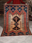 Persian Afshar Rug | 3' 11” x 6' 1