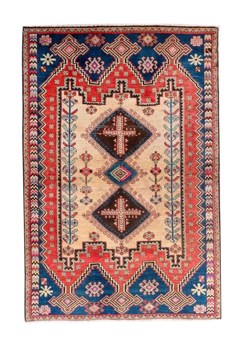 Persian Afshar Rug | 3' 11” x 6' 1