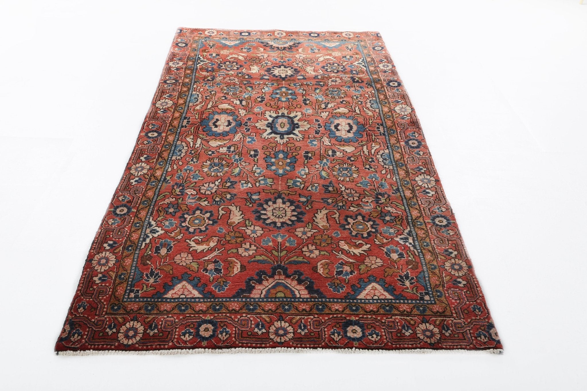 Persian Nanaj Runner Rug | 3' 11