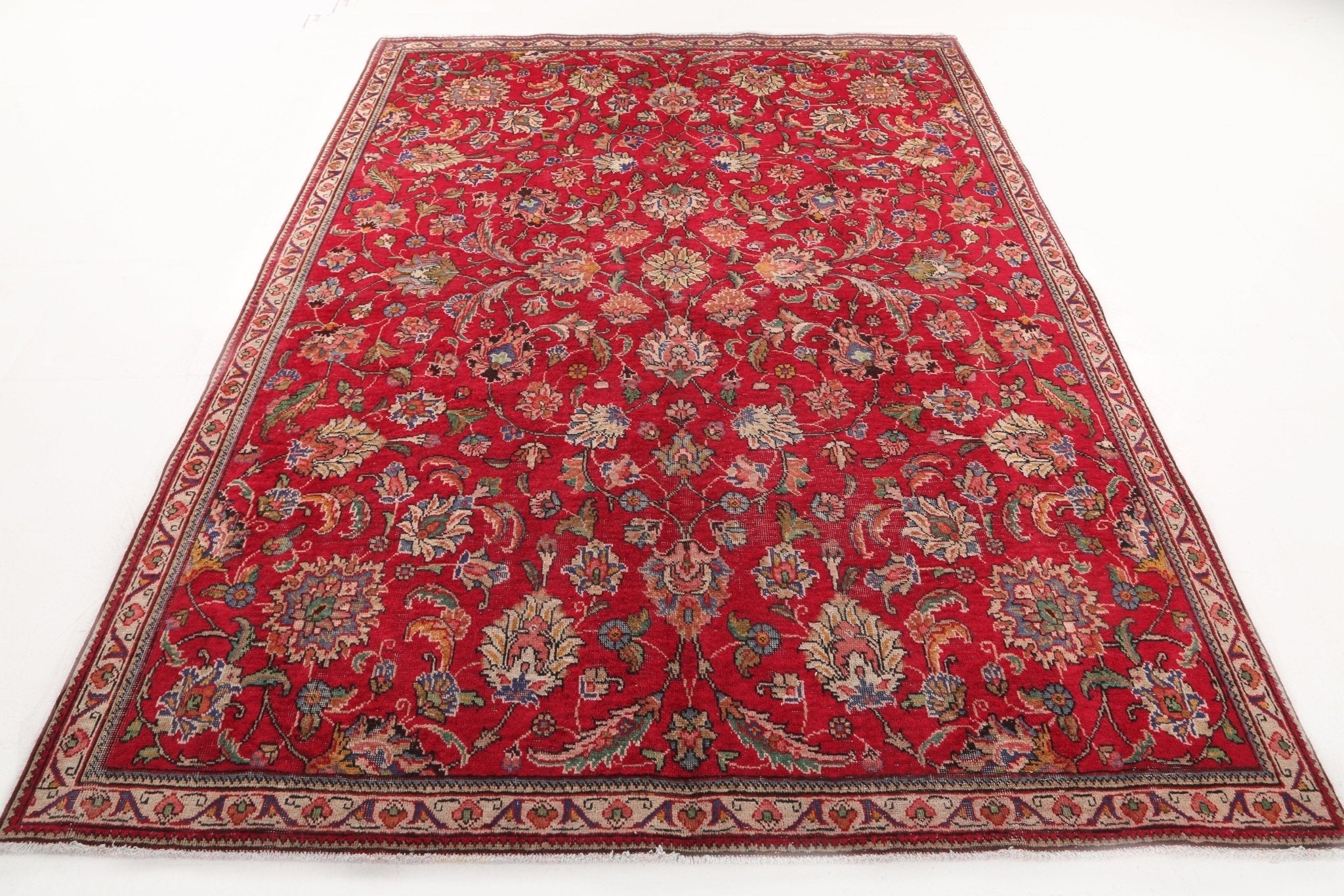 Persian Tabriz Rug | 6' 1