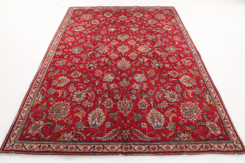 Persian Tabriz Rug | 6' 1
