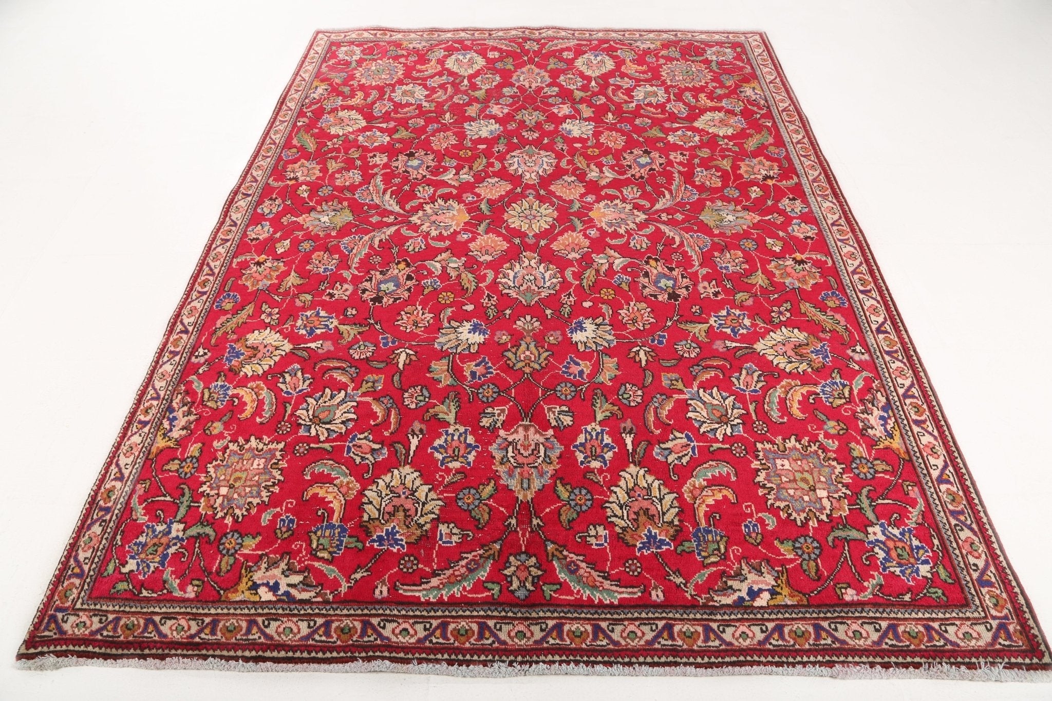 Persian Tabriz Rug | 6' 1