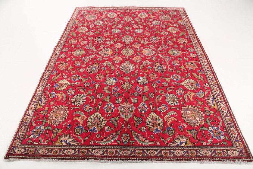 Persian Tabriz Rug | 6' 1