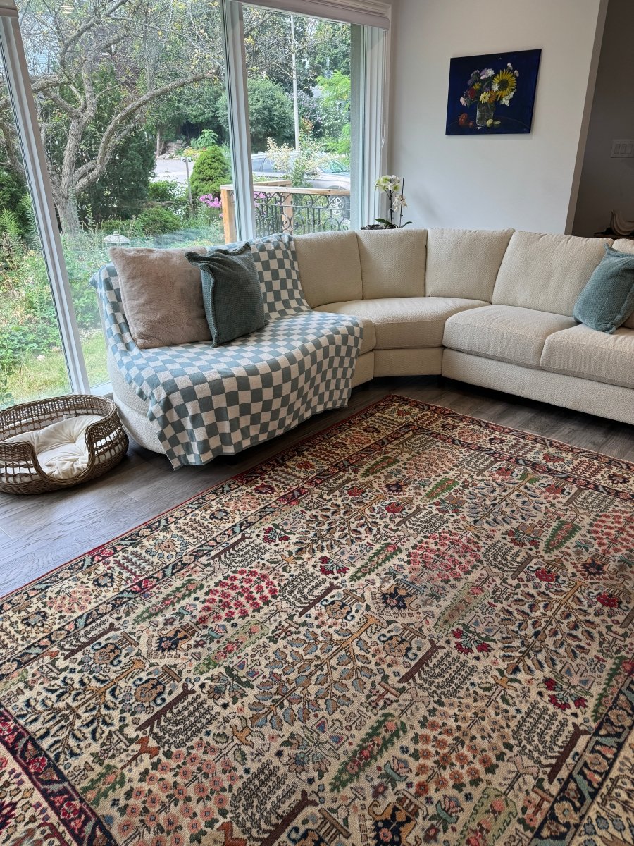 Persian Tabriz Rug | 6' 6
