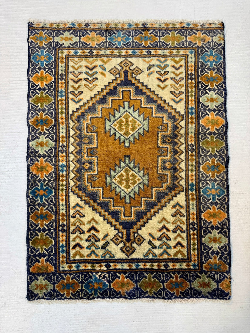 Persian Turkmen Rug | 1' 10” x 2' 7