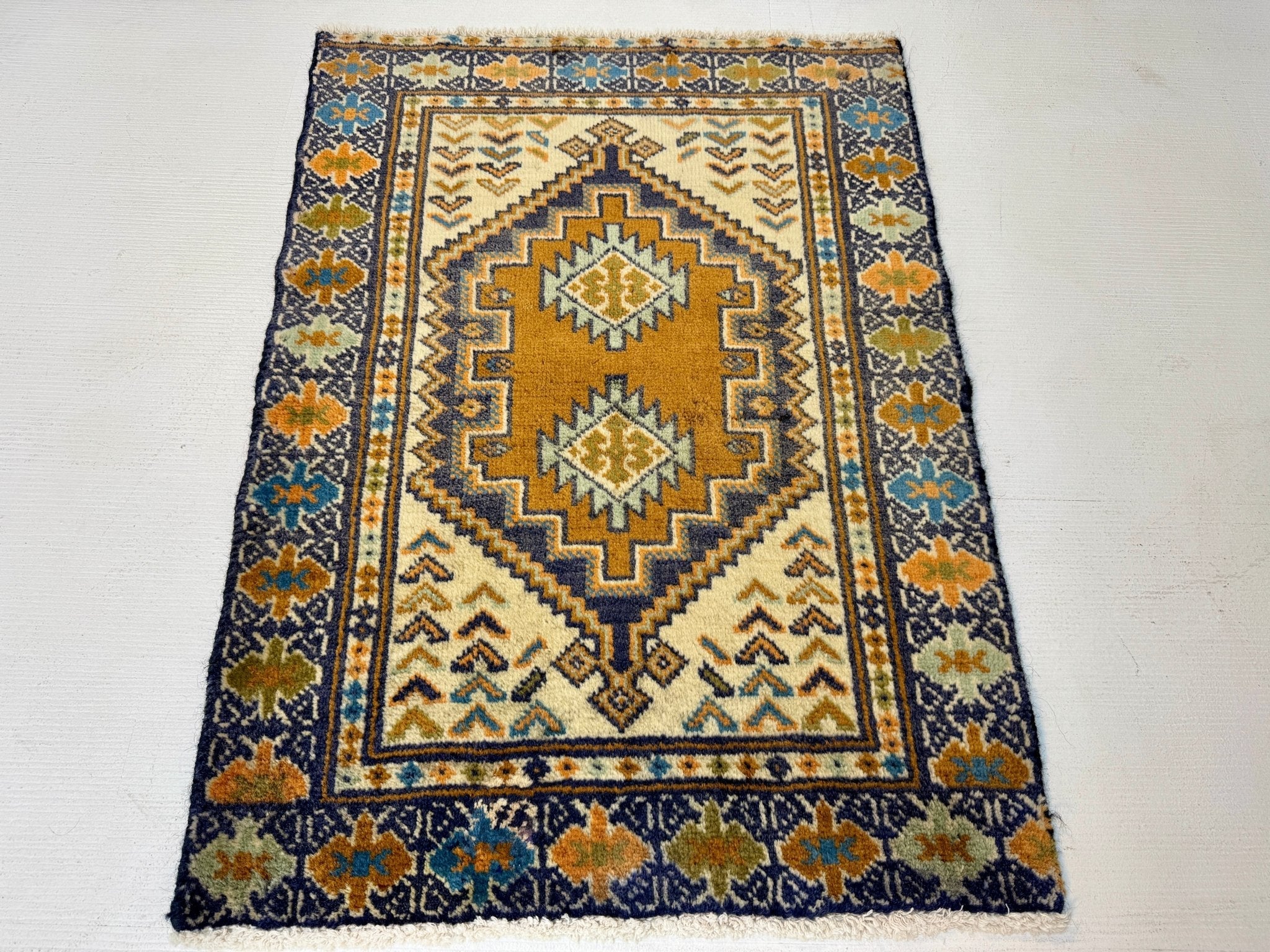 Persian Turkmen Rug | 1' 10” x 2' 7