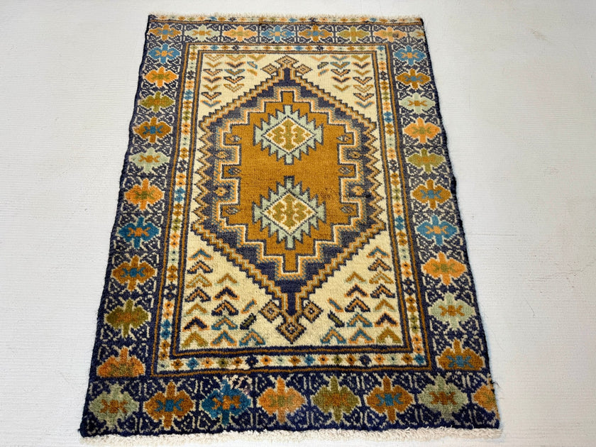 Persian Turkmen Rug | 1' 10” x 2' 7