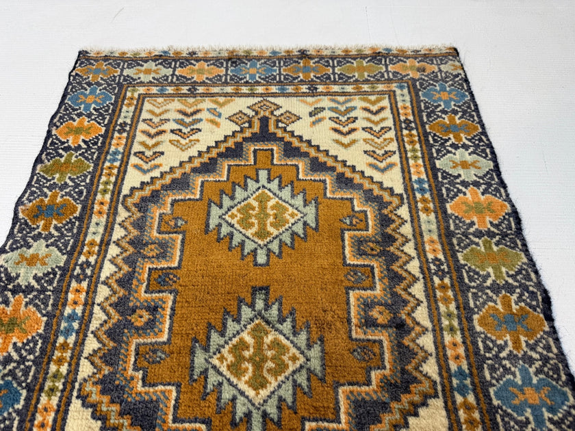 Persian Turkmen Rug | 1' 10” x 2' 7