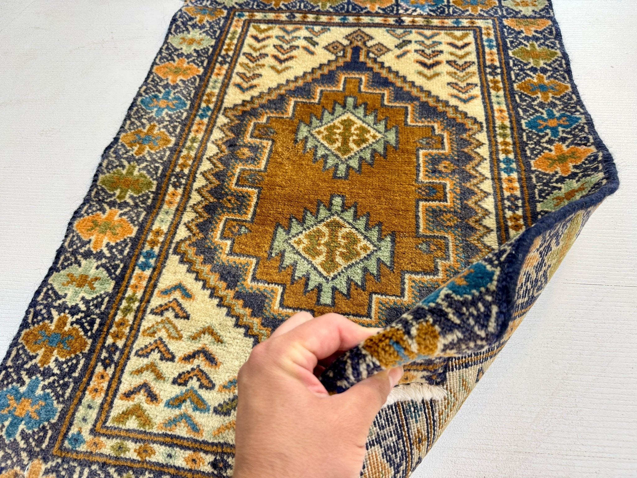 Persian Turkmen Rug | 1' 10” x 2' 7