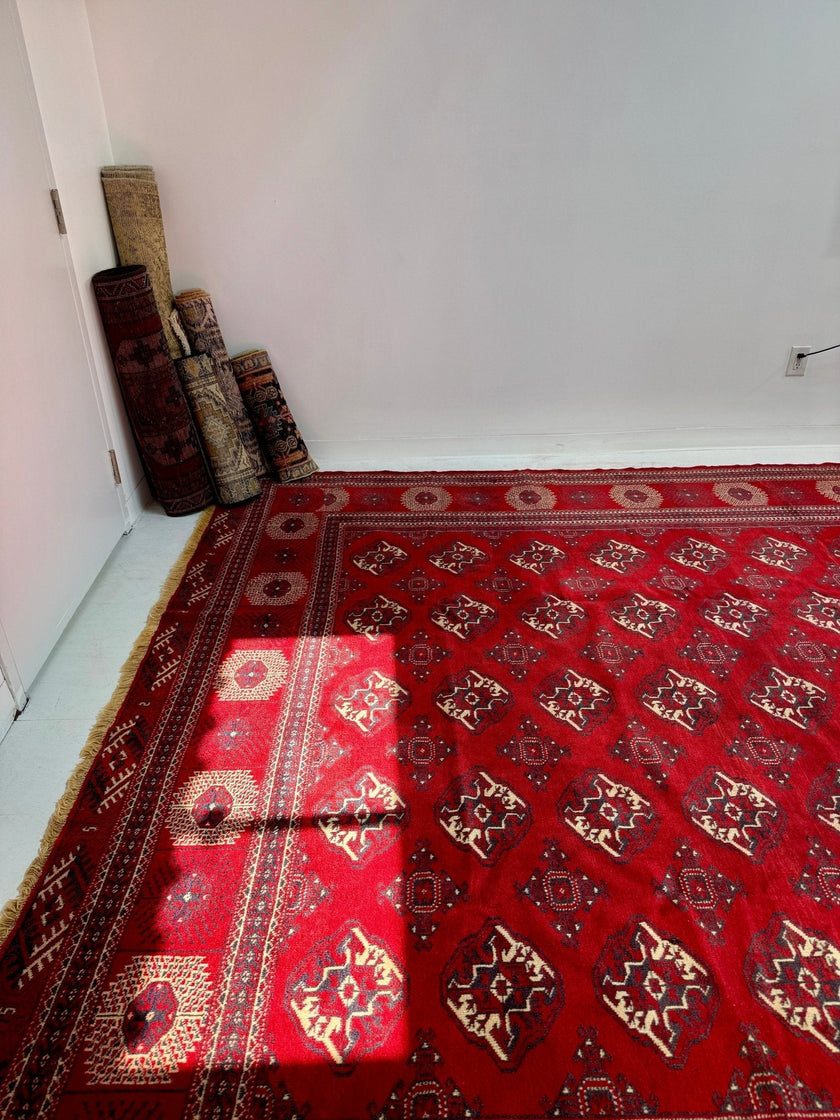 Persian Turkmen Rug | 10' x 12' 7