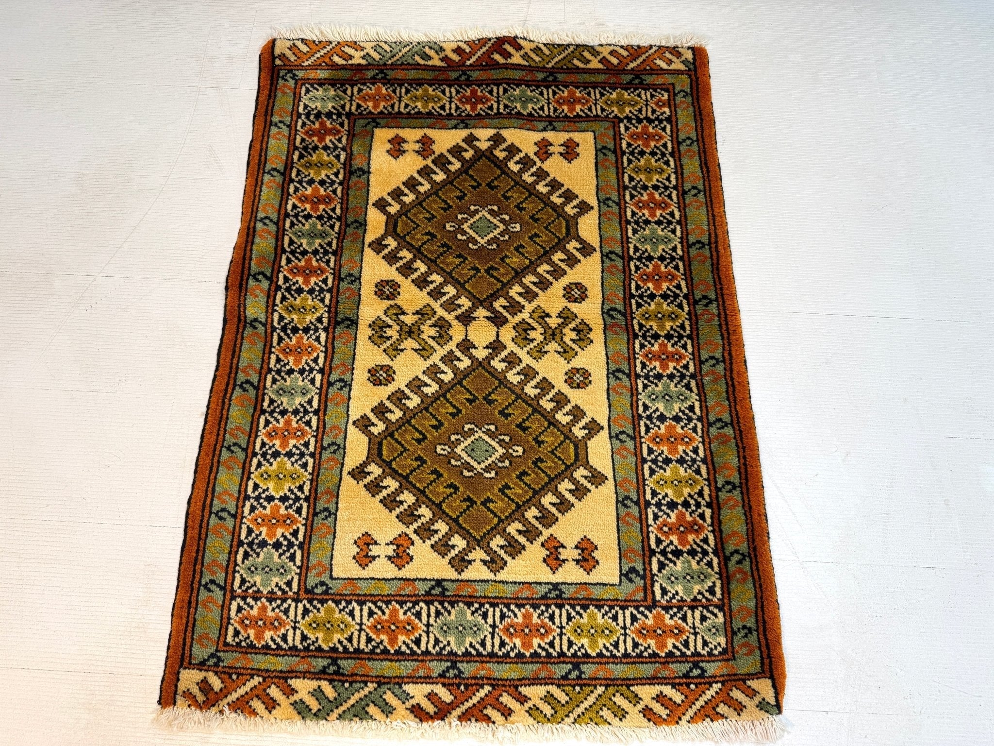 Persian Turkmen Rug | 2' 1” x 2' 11