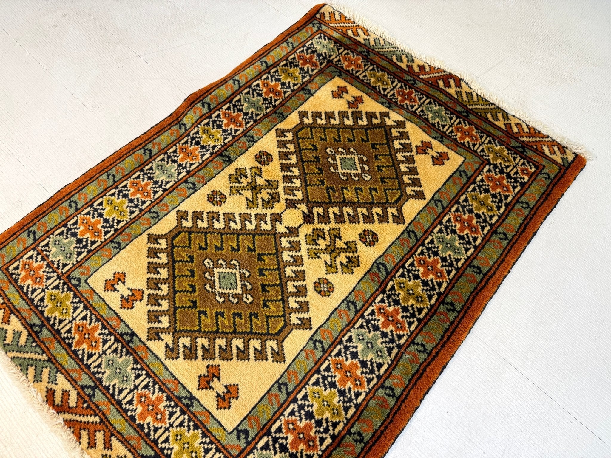 Persian Turkmen Rug | 2' 1” x 2' 11