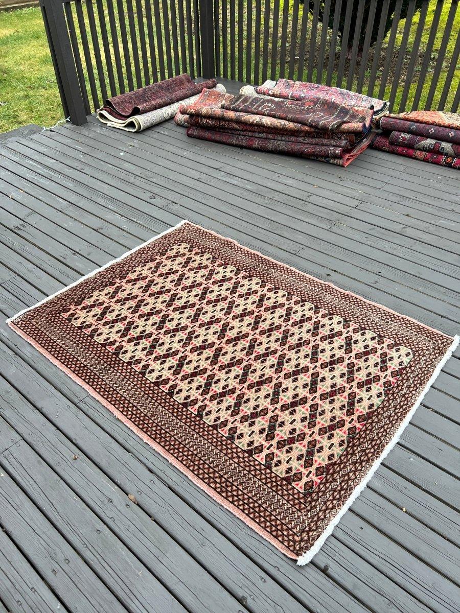 ON HOLD | Persian Turkmen Rug | 4' x 1' 7