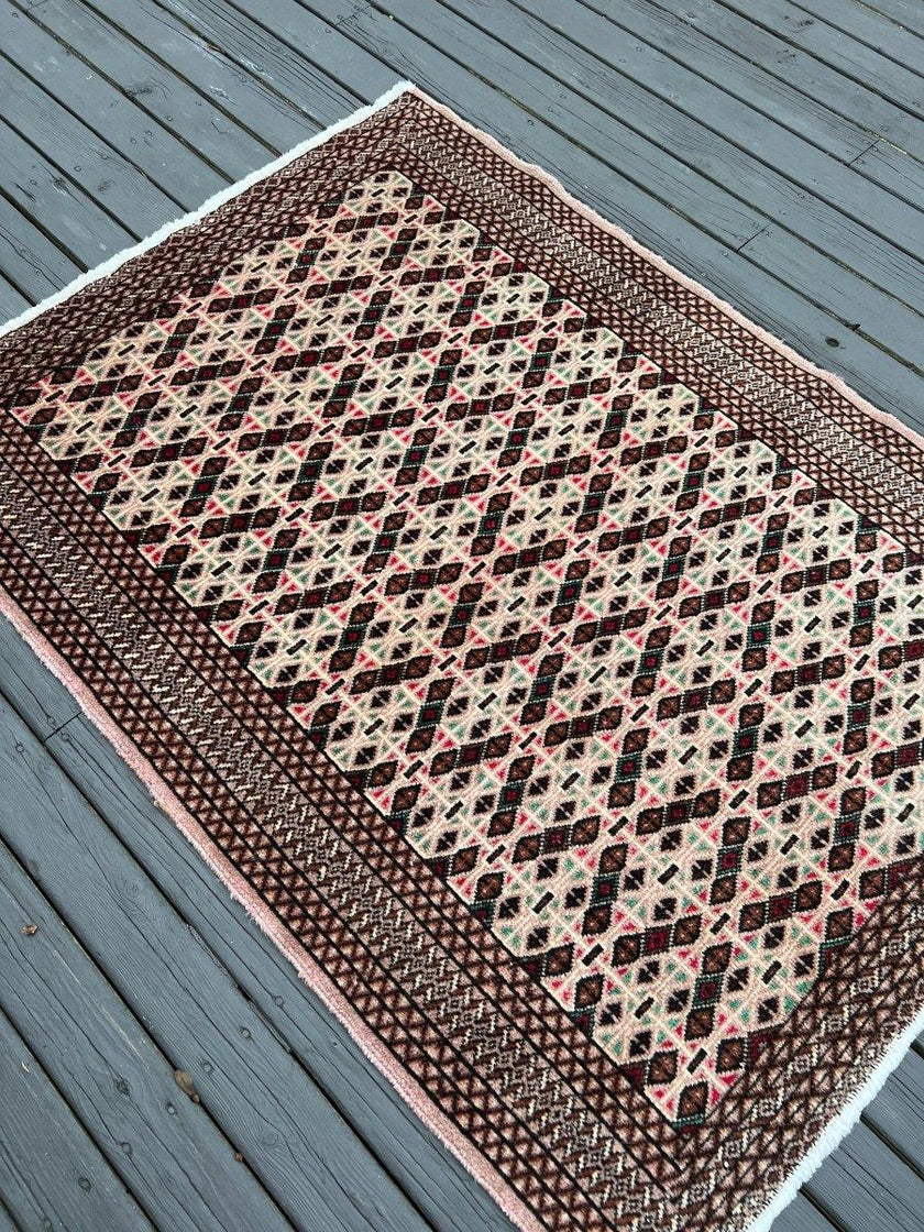 ON HOLD | Persian Turkmen Rug | 4' x 1' 7