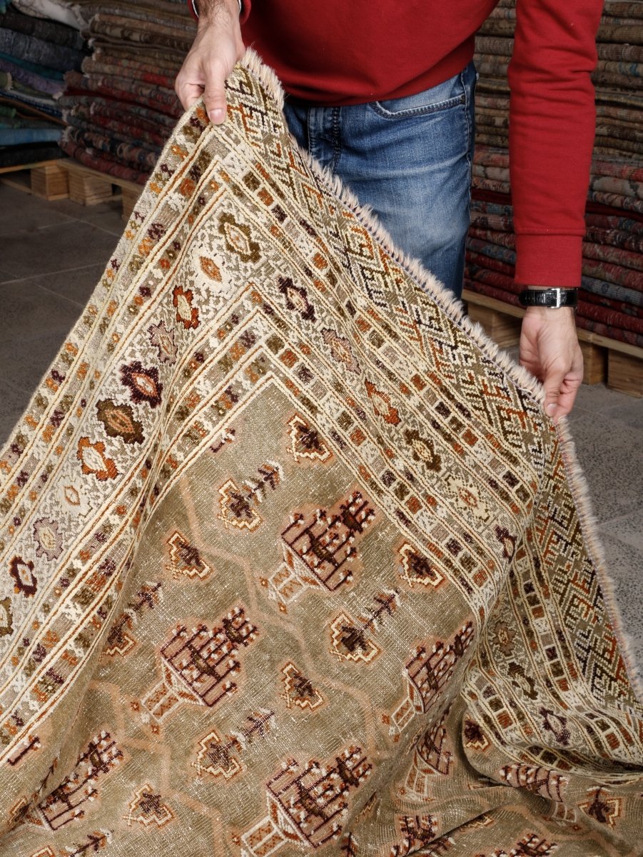 Persian Turkmen Rug | 6' 7” x 8' 4