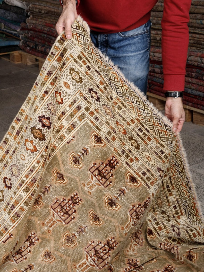 Persian Turkmen Rug | 6' 7” x 8' 4