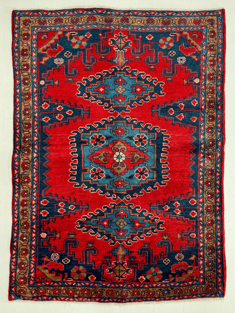 Persian Viss Rug | 3' 7” x 4' 11