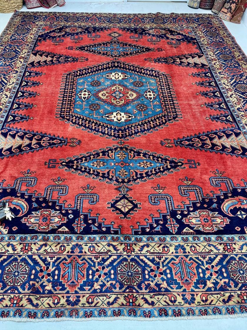 Persian Viss Rug | 9' 6” x 11' 11