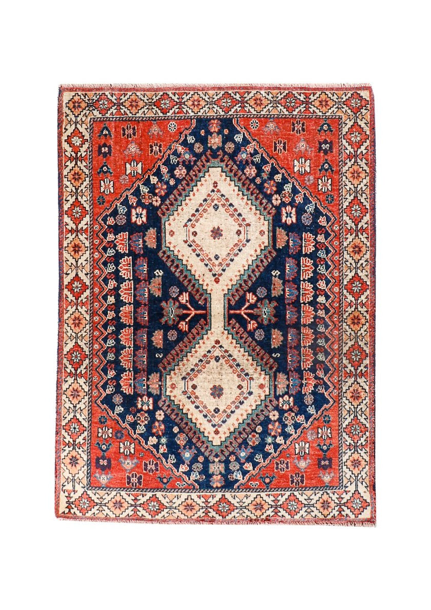 Persian Yalameh Rug | 3' 1” x 4' 6