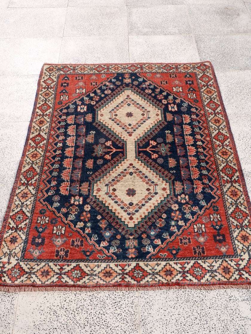 Persian Yalameh Rug | 3' 1” x 4' 6
