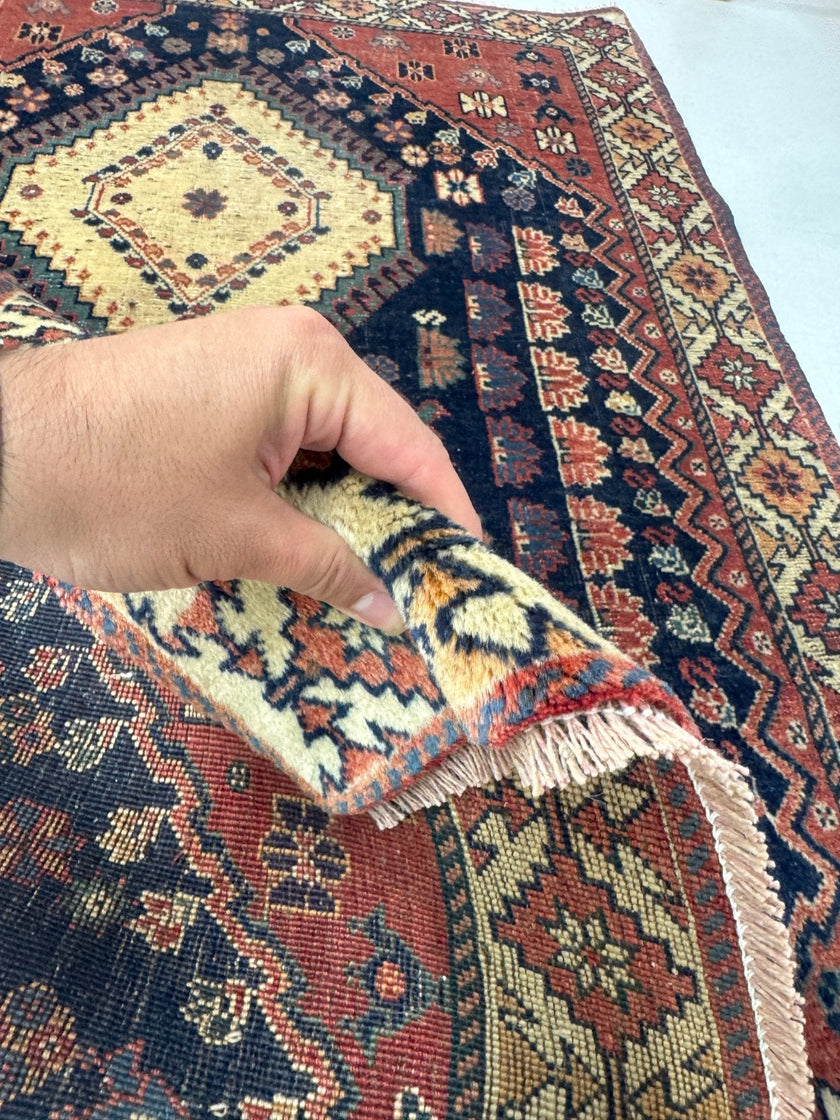 Persian Yalameh Rug | 3' 1” x 4' 6