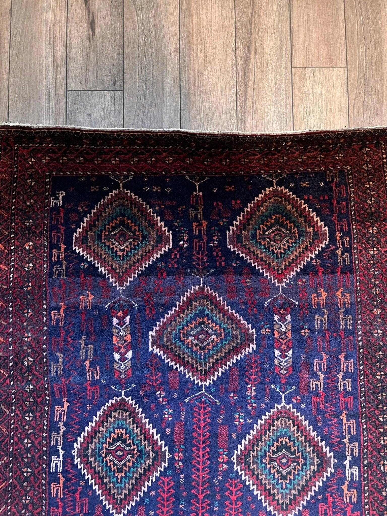 Persian Zabol Rug | 5' 3