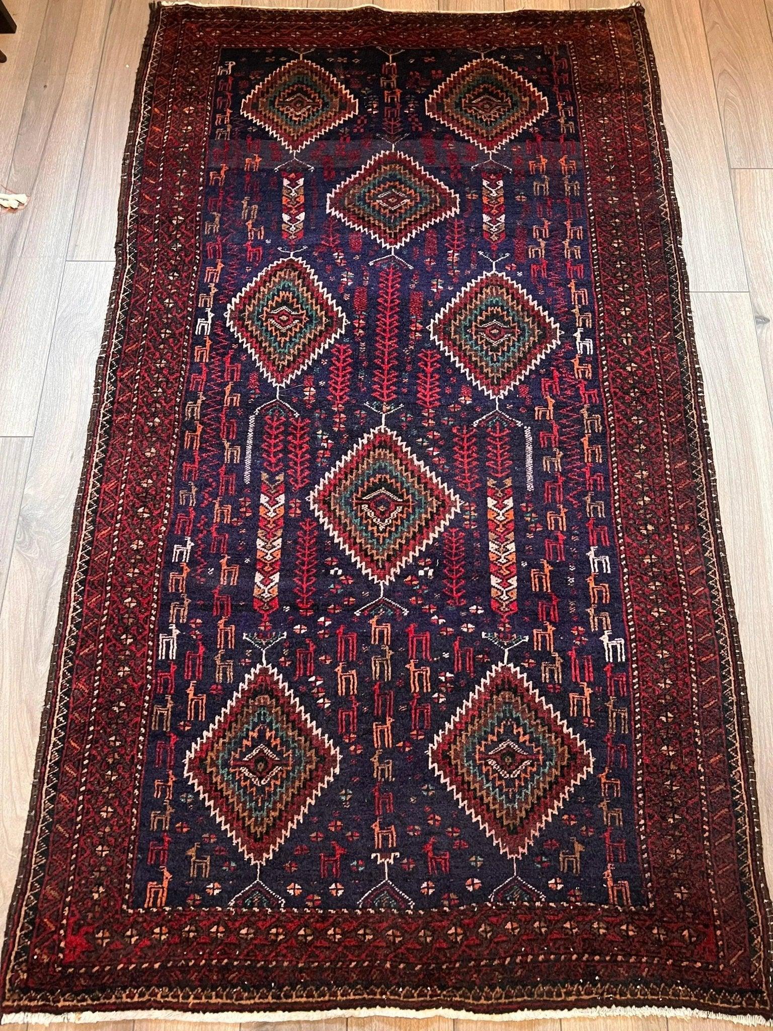 Persian Zabol Rug | 5' 3
