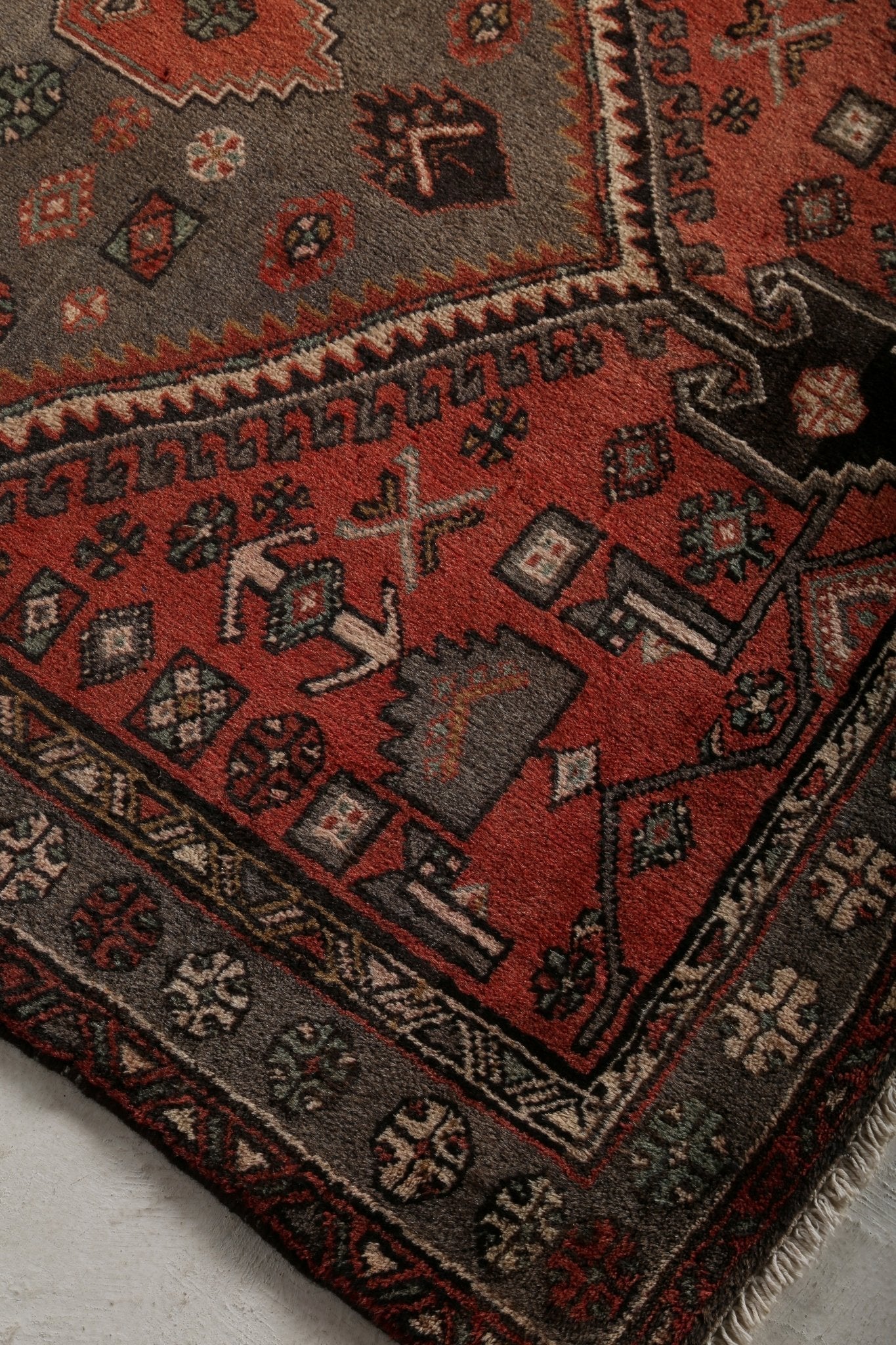 Persian Zanjan Rug | 4' 3