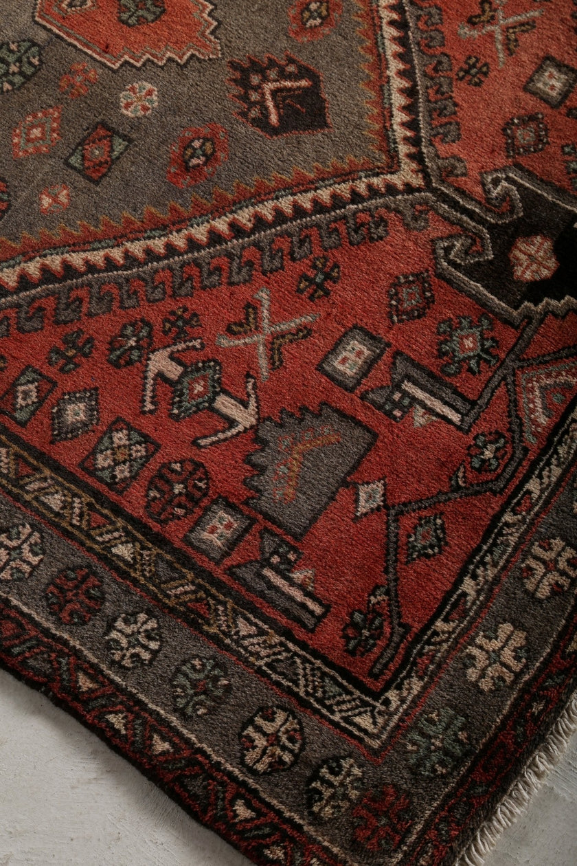 Persian Zanjan Rug | 4' 3