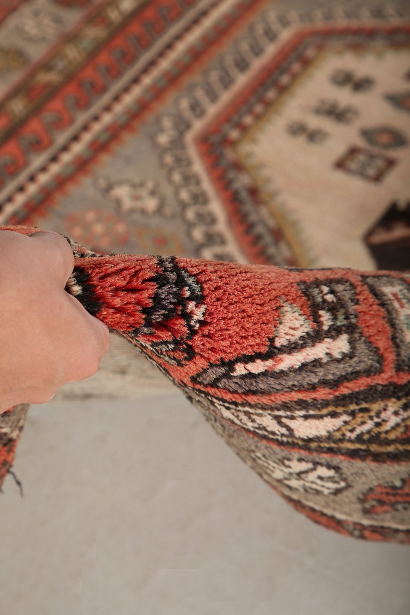 Persian Zanjan Rug | 4' 3