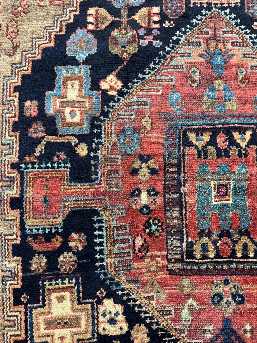 Persian Zanjan Rug | 4' x 6' 5