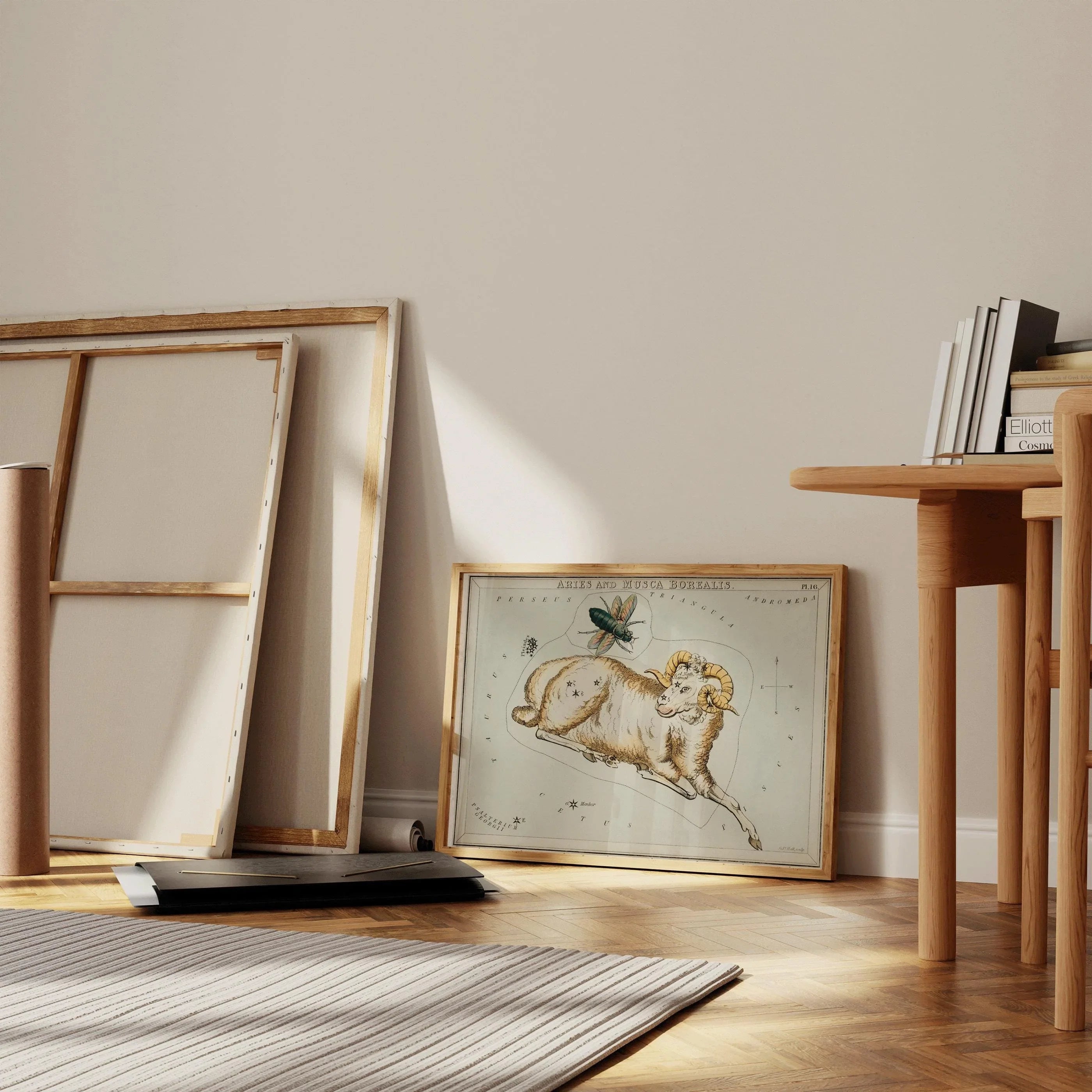 Personalizable Vintage Astrological Sign Print - Aries | Sidney Hall Art (available handframed or unframed)
