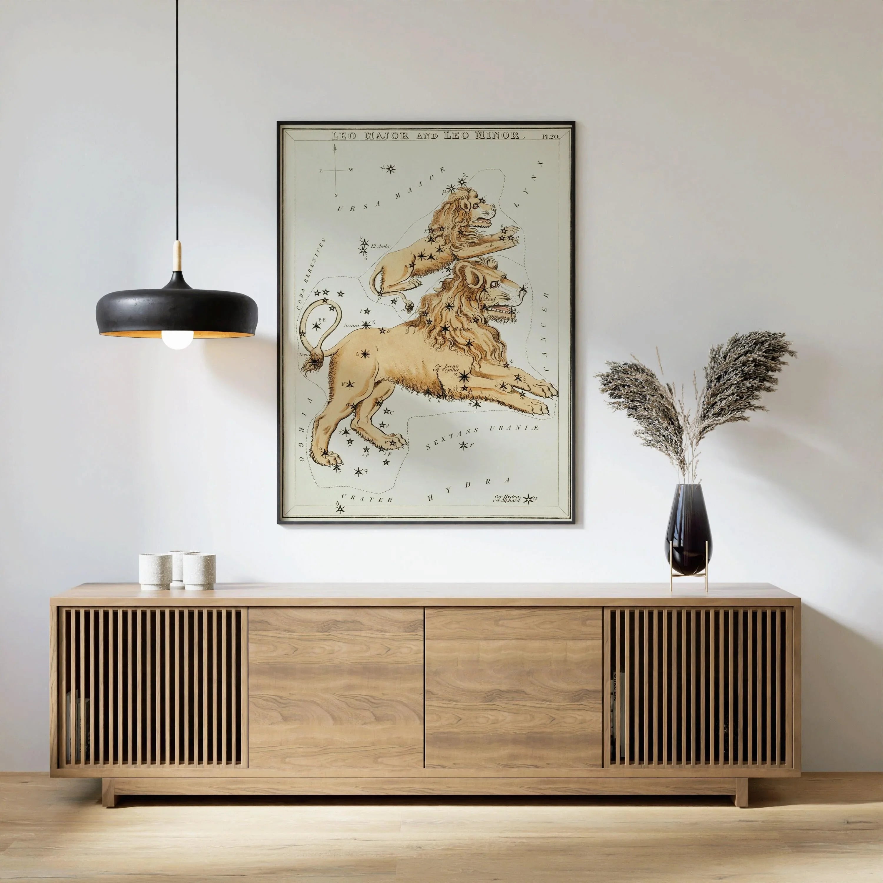 Personalizable Vintage Astrological Sign Print - Leo | Sidney Hall Art (available handframed or unframed)