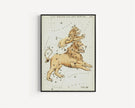 Personalizable Vintage Astrological Sign Print - Leo | Sidney Hall Art (available handframed or unframed)
