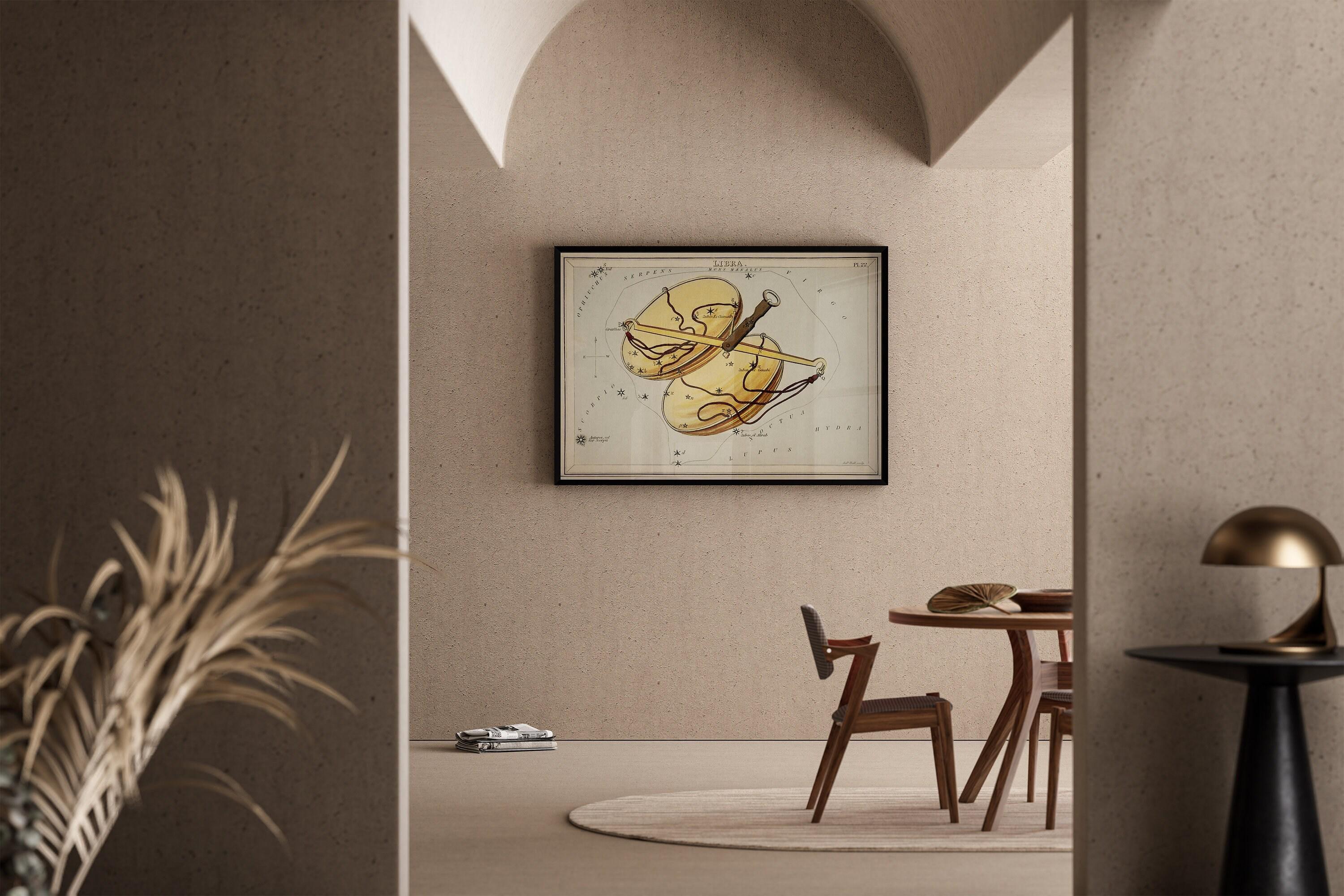 Personalizable Vintage Astrological Sign Print - Libra | Sidney Hall Art (available handframed or unframed)