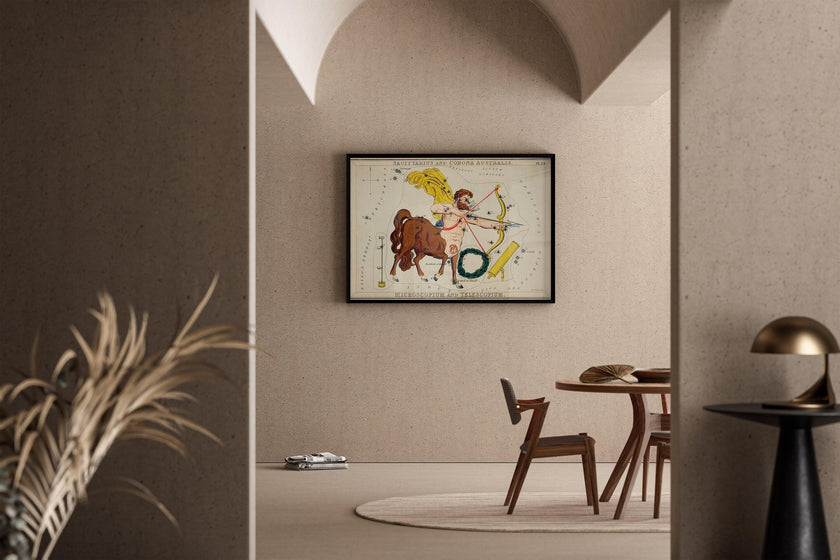 Personalizable Vintage Astrological Sign Print - Saggitarius | Sidney Hall Art (available handframed or unframed)