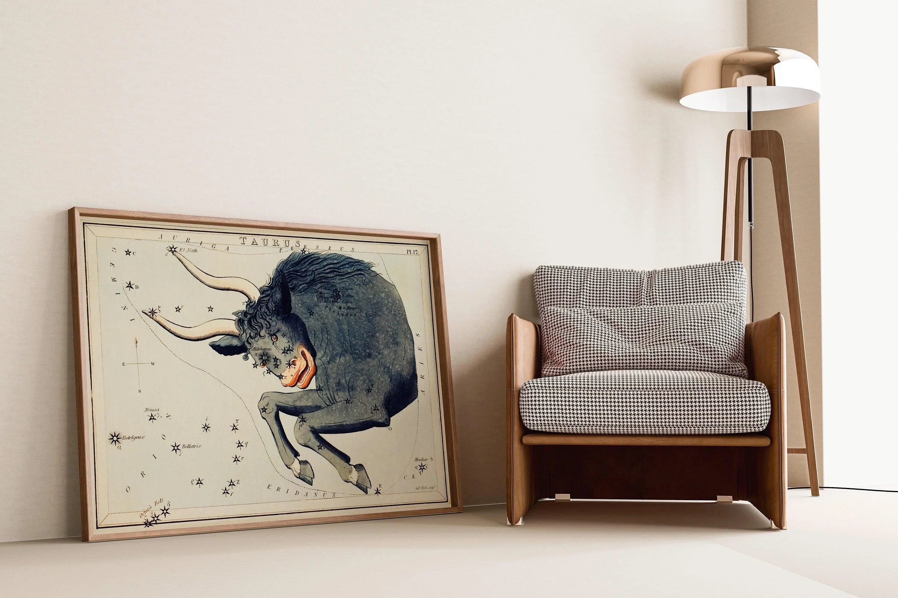 Personalizable Vintage Astrological Sign Print - Taurus | Sidney Hall Art (available handframed or unframed)