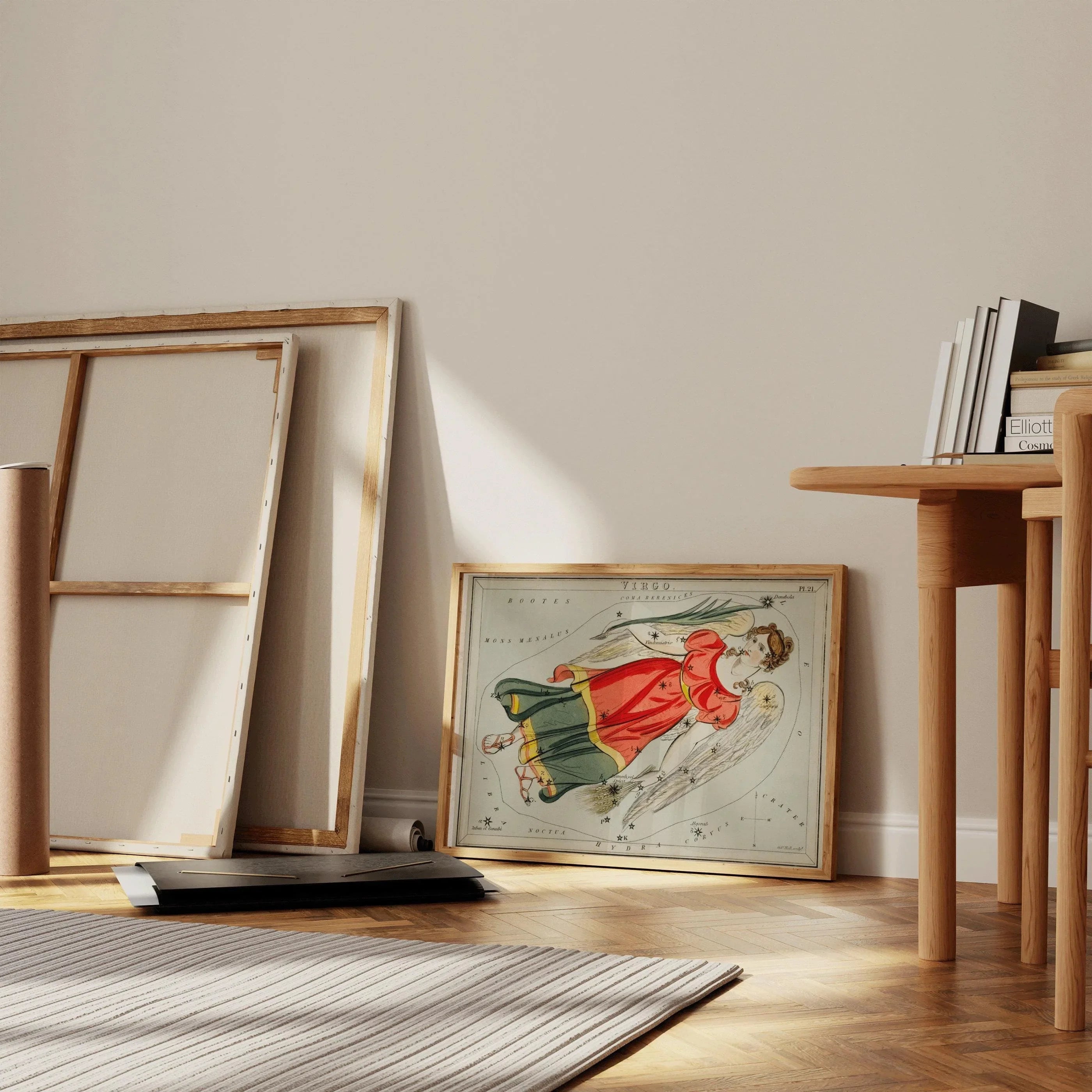 Personalizable Vintage Astrological Sign Print - Virgo | Sidney Hall Art (available handframed or unframed)