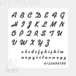 Personalized Custom 316L Stainless Steel Jewelry, English Alphabet Name Anklet