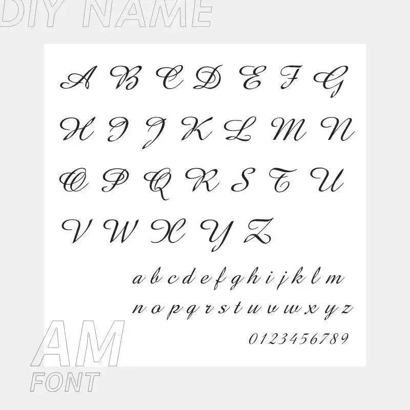 Personalized Custom 316L Stainless Steel Jewelry, English Alphabet Name Anklet