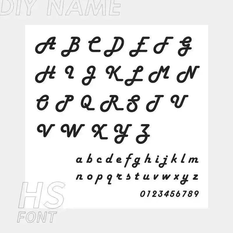 Personalized Custom 316L Stainless Steel Jewelry, English Alphabet Name Anklet