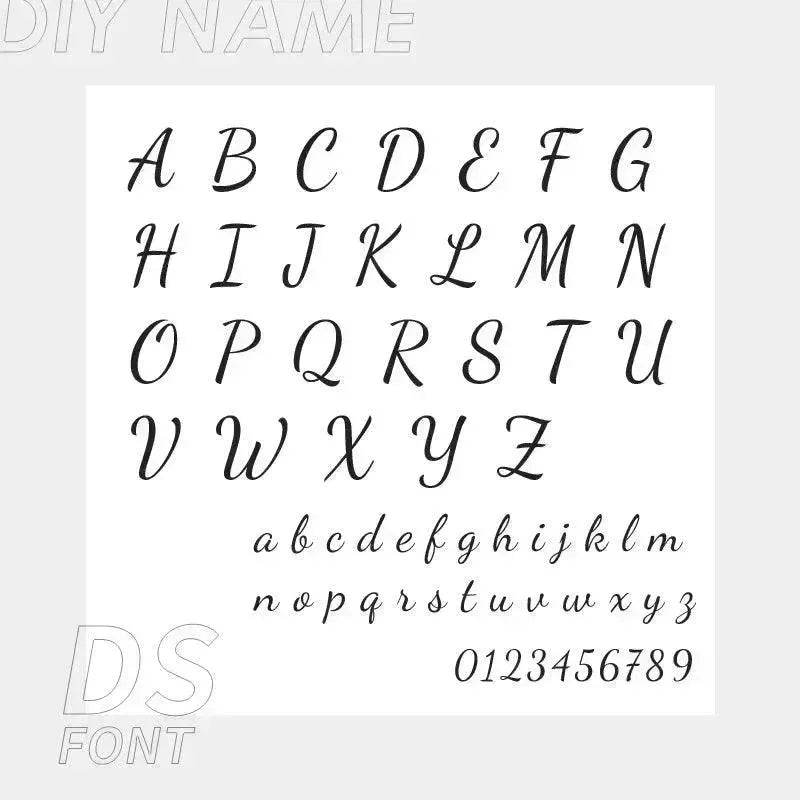 Personalized Custom 316L Stainless Steel Jewelry, English Alphabet Name Anklet