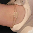 Personalized Custom 316L Stainless Steel Jewelry, English Alphabet Name Anklet
