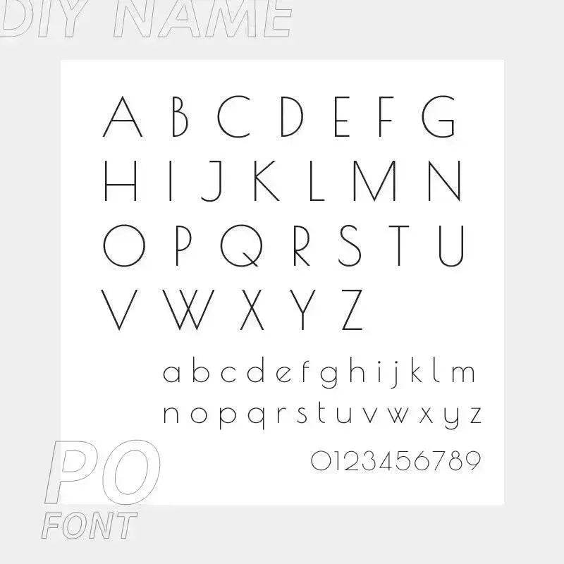 Personalized Custom 316L Stainless Steel Jewelry, English Alphabet Name Anklet