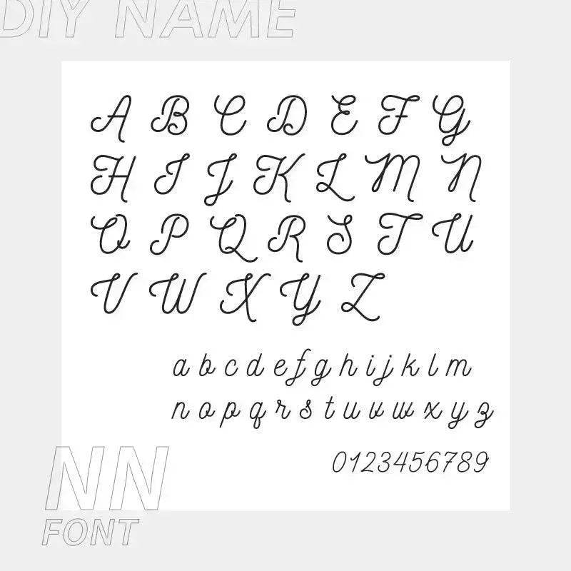 Personalized Custom 316L Stainless Steel Jewelry, English Alphabet Name Anklet