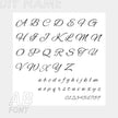 Personalized Custom 316L Stainless Steel Jewelry, English Alphabet Name Anklet